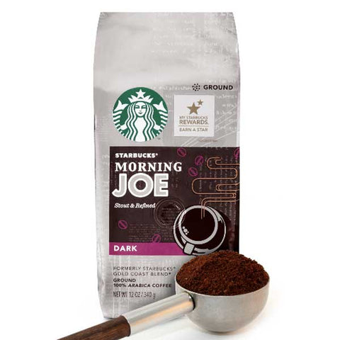 Starbucks Morning Joe Dark Roast Ground Coffee, 12 oz - Water Butlers