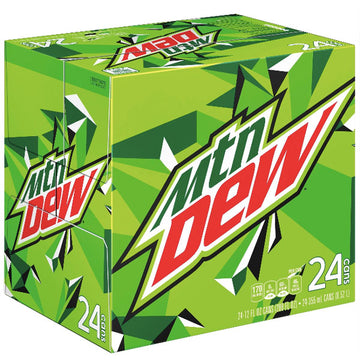 Mountain Dew Soda 12 fl oz, 24 Count