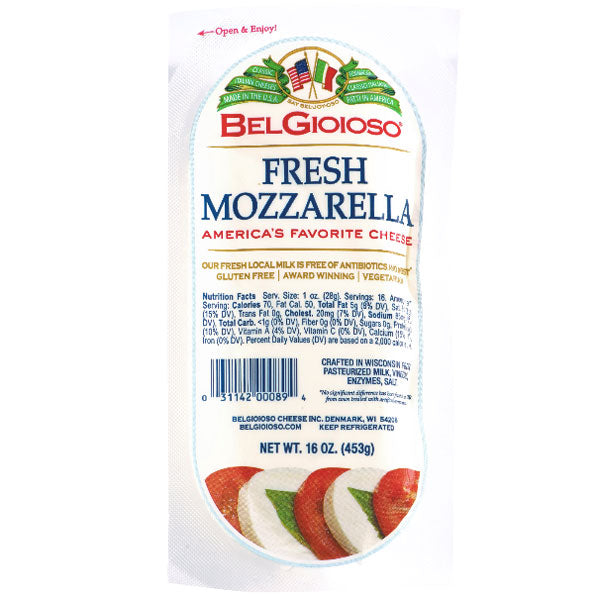 BelGioioso Fresh Mozzarella Cheese Sliced, 16 Oz - Water Butlers
