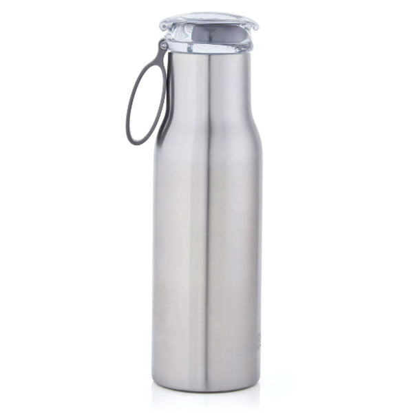 Cupture Action Bottle Flip Top with Handle - 22oz Double Wall  Vacuum-Insulated Stainless Steel Water Bottle (White)