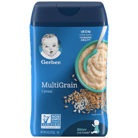 Gerber Single Baby Cereal, MultiGrain - 8oz - Water Butlers