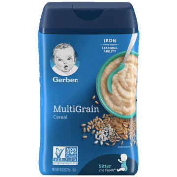 Gerber Single Baby Cereal, MultiGrain - 8oz