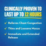 Mucinex Maximum Strength 12 hour Chest Congestion Medicine, 14 count