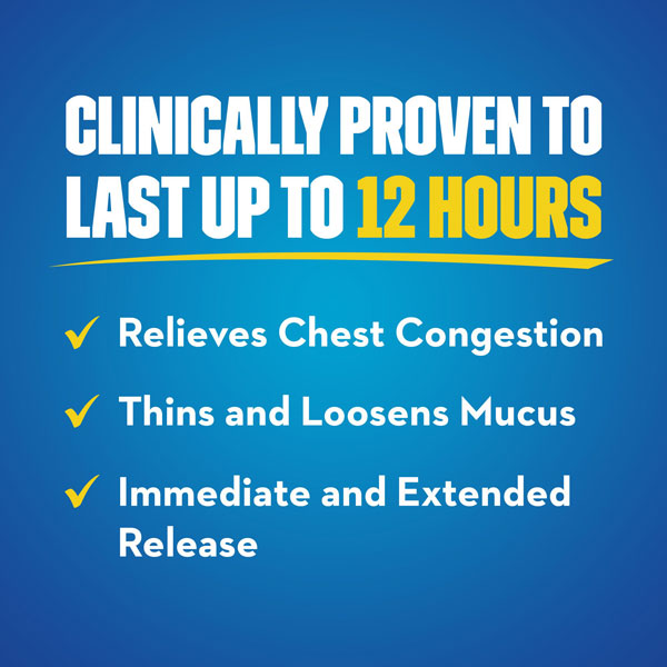 Mucinex Maximum Strength 12 hour Chest Congestion Medicine, 14 count