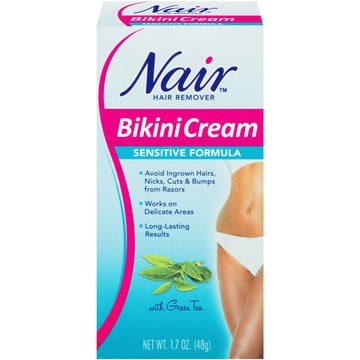 Nair Hair Remover Bikini Cream, Sensitive Formula, 1.7 oz