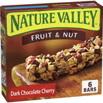 Nature Valley Granola Bars, Chewy, Fruit & Nut, Dark Chocolate Cherry, 6 Bars