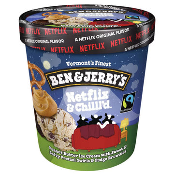 Ben & Jerry's Netflix & Chilled Vegan Ice Cream 16 oz