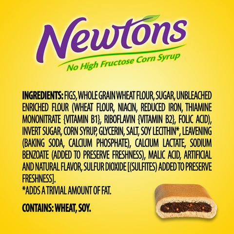 Newtons Fat Free Soft & Fruit Chewy Fig Cookies, 10 oz