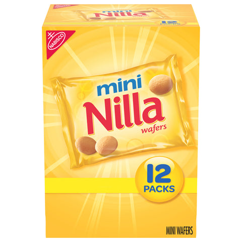 Nilla Wafers Mini Vanilla Wafer Cookies, 12 Count