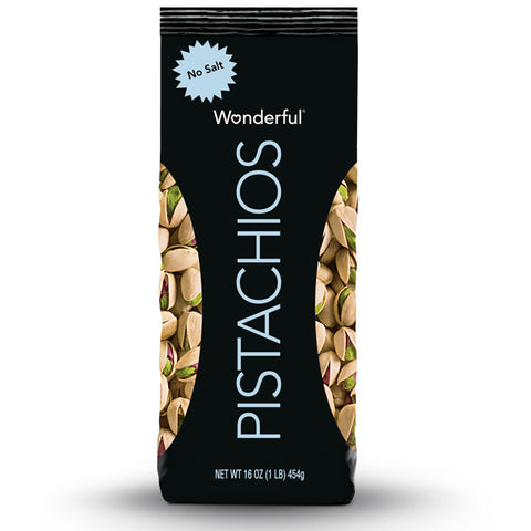 Wonderful Pistachios, Roasted with No Salt, 16 oz