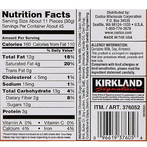 Kirkland Signature Almonds, Milk Chocolate, 3 lb