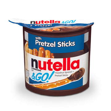 Nutella and Go Chocolate Hazelnut Spread with Pretzel Sticks, 1.8 oz