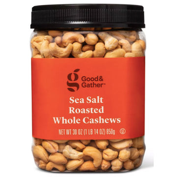 Good & Gather™ Sea Salt Roasted Whole Cashews, 30oz