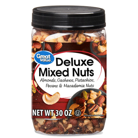 Great Value Deluxe Mixed Nuts, 30 oz