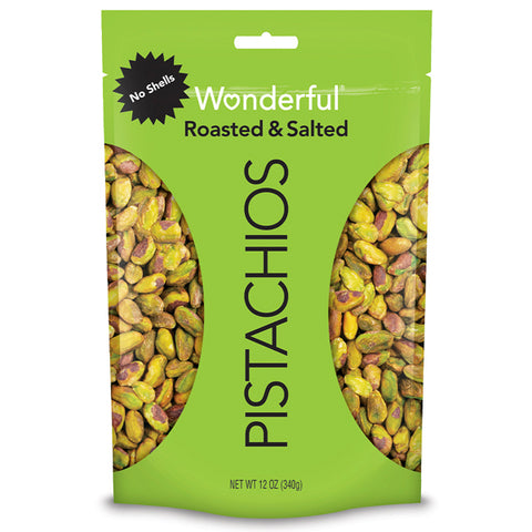 Wonderful Pistachios No Shell Roasted & Salted, 12 oz