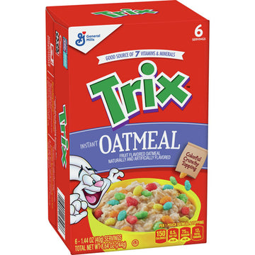 Trix Instant Oatmeal, 8.64 oz, 6 Count
