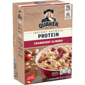Quaker Protein Instant Oatmeal, Cranberry Almond, 6 Ct