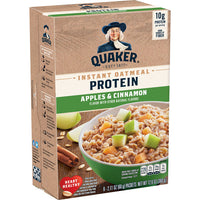 Quaker Protein Instant Oatmeal, Apples & Cinnamon, 6 Ct
