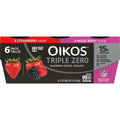 Dannon Oikos Triple Zero Variety Pack Greek Yogurt, 5.3 Oz., 6 Count