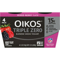 Dannon Oikos 4 ct. Triple Zero Mixed Berry Greek Yogurt, 5.3 Oz.