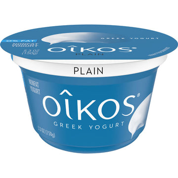 Dannon Oikos Nonfat Plain Greek Yogurt, 5.3 Oz.