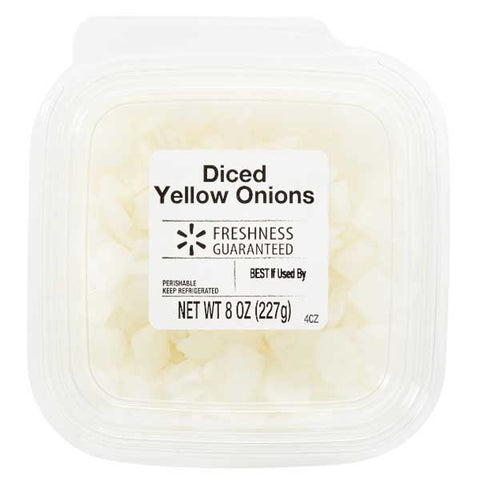 Freshness Guaranteed Diced Yellow Onions, 8 oz - Water Butlers