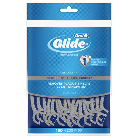 Oral-B Glide Pro-Health Deep Clean Dental Floss Picks, 150 Count