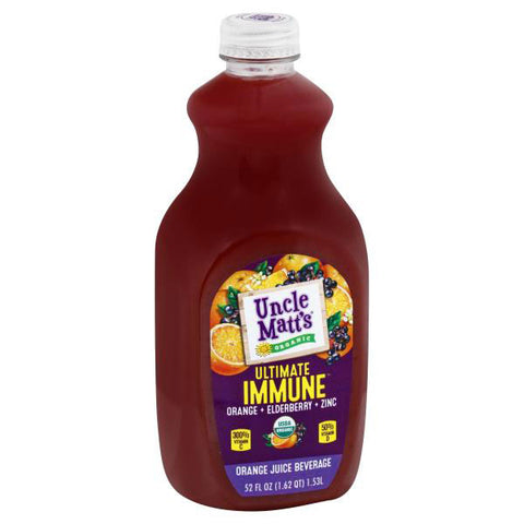 Uncle Matt's Organic Orange Juice Beverage, Organic, Ultimate Immune, 52 fl oz.