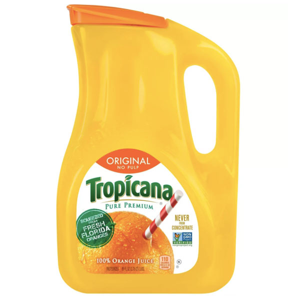 Tropicana Original No Pulp Orange Juice 89oz - Water Butlers