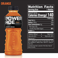Powerade Sport Drink, Orange, 20 Fl oz, 8 Ct - Water Butlers
