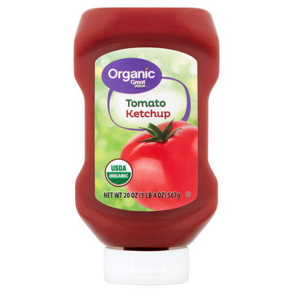 Great Value Organic Tomato Ketchup, 20 oz