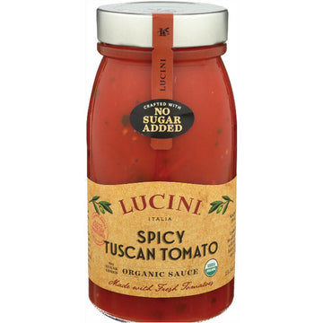 Lucini Italia Spicy Tuscan Tomato Organic Sauce, 25.5 oz.