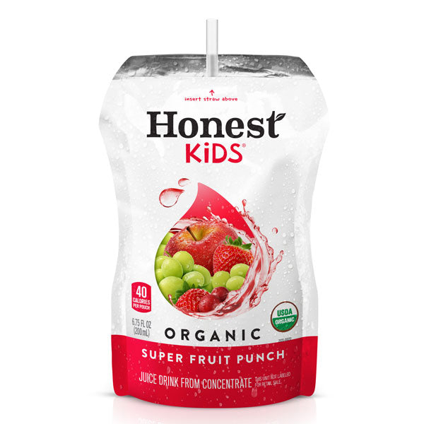 Honest Kids Super Fruit Punch Lemonade Organic Fruit Juice, 8 Count