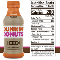 Dunkin' Donuts Iced Coffee, Original 13.7 fl - Water Butlers