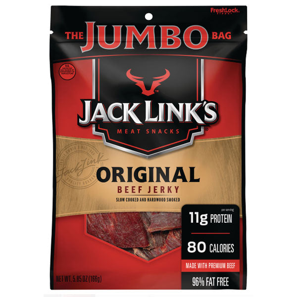 Jack Link's Original Beef Jerky Jumbo Bag, 5.85 oz. - Water Butlers