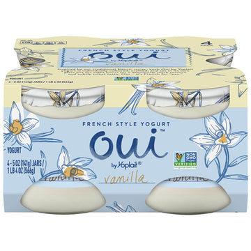 Oui by Yoplait Vanilla French Style Yogurt, 4 Count
