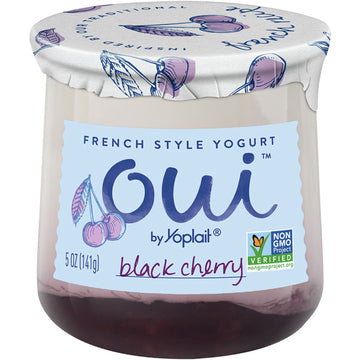 Oui by Yoplait French Style Yogurt, Black Cherry, 5 oz