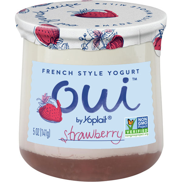 Oui by Yoplait French Style Yogurt, Strawberry, 5 oz