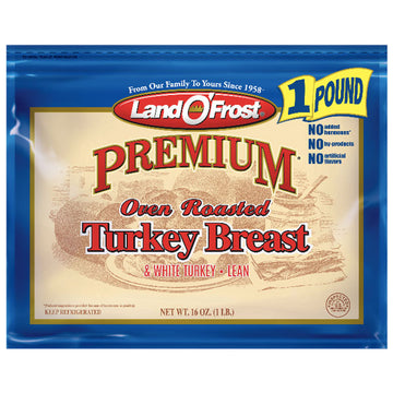 Land O'Frost Premium Oven Roasted Turkey Breast, 16 oz