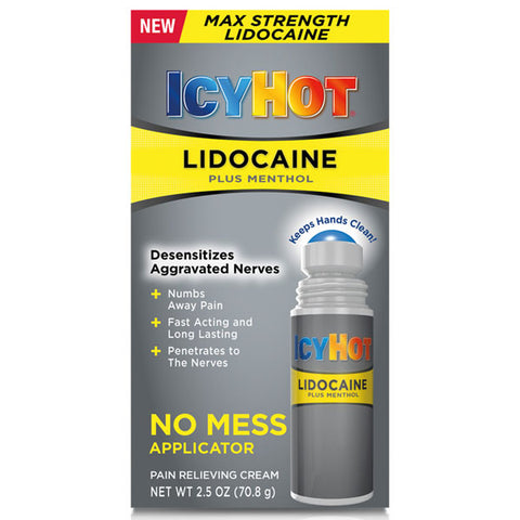Icy Hot No Mess Pain Relief Roll-On - 2.5 Oz For Muscle & Joint Pain