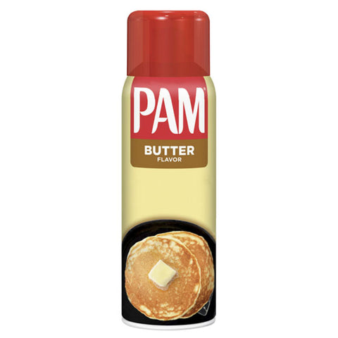 PAM Butter Flavor Cooking Spray, Canola Oil Nonstick Cooking & Baking Spray, 5 oz