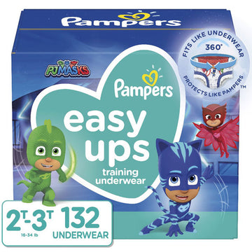 Pampers Easy Ups Girls Training Pants, Size 2T-3T, 84 Count