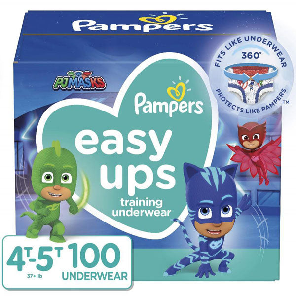 Pampers Easy Ups Training Underwear Boys, 4T-5T, 100 Count