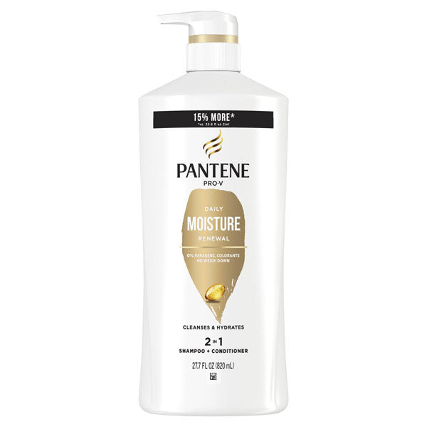 Pantene Pro-V Daily Moisture Renewal 2 in 1 Shampoo + Conditioner, 27.7 oz