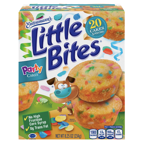 Entenmann's Little Bites, Party Cake Mini Muffins, 5 Ct - Water Butlers