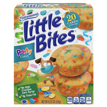 Entenmann's Little Bites, Party Cake Mini Muffins, 5 Ct