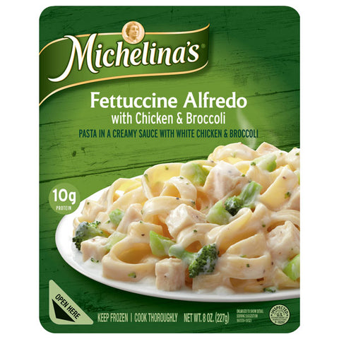 Michelina's Fettuccine Alfredo with Chicken and Broccoli, 8 oz.