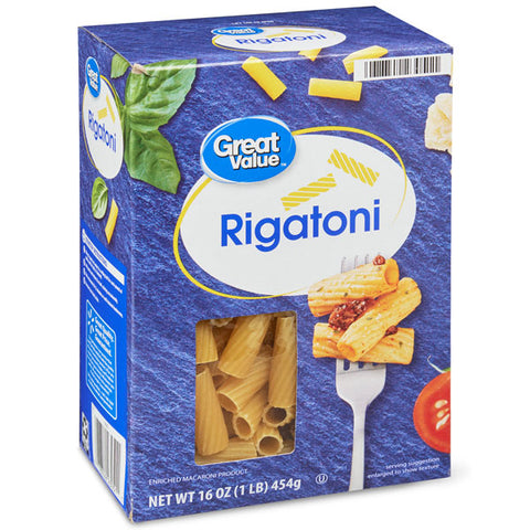 Great Value Rigatoni, 16 oz