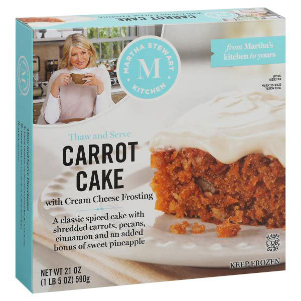Martha Stewart Kitchen Carrot Cake, with Cream Cheese Frosting, 21 oz