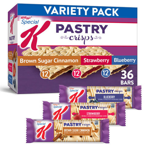 Kellogg's Special K, Pastry Crisps, Variety Pack, 15.84 Oz, 36 Count